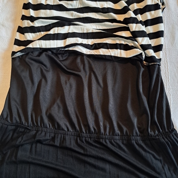 Spense women's size XXL maxi dress black & white flowy EUC - Picture 4 of 5